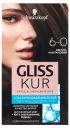 Краска для волос Gliss Kur Уход и увлажнение светло-каштановый тон 6-0
