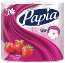 Туалетная бумага Papia Strawberry Dream 3 слоя 4 рулона