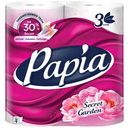 Туалетная бумага Papia Secret Garden 3 слоя, 4рулона