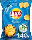  Чипсы картофельные LAY'S Сметана и зелень 