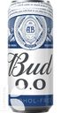 Пиво BUD светлое безалкогольное, 0,45л