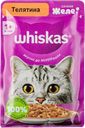 Корм для кошек Вискас желе телятина Марс м/у, 75 г