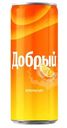 Напиток газированный Добрый апельсин с витамином С, 250мл