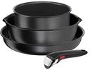 Набор 2 сковороды и ковш со съемной ручкой Ingenio Daily Chef Black, 4предмета