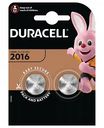 Батарейки литиевые Duracell CR2016/5000LC/DL2016, 2 шт.