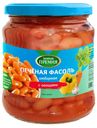 Фасоль Зеленая Премия печеная в томатном соусе с овощами 480 г