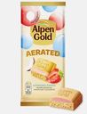 Шоколад Alpen Gold Aerated белый пористый с начинкой клубника кокос 75г
