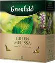Чай зеленый GREENFIELD Грин Мелисса, 100 пакетиков 
