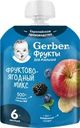 Пюре фруктово-ягодное GERBER Фруктово-ягодный микс, с 6 месяцев, 90г