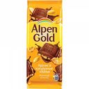 Шоколад молочный Alpen Gold Арахис и кукурузные хлопья, 90 г