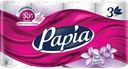 Туалетная бумага Papia Балийский цветок 3 слоя, 8 рулонов 