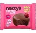 Брауни протеиновый Nattys малиновый в молочном шоколаде, 50г