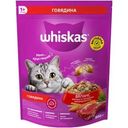 Корм сухой Whiskas с говядиной для взрослых кошек 800г