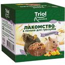 Лакомство для грызунов Triol Standard в пеньке с фруктами, 70г