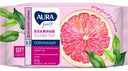 Влажные салфетки антибактериальные Aura Family освежающие, 63 шт.