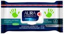 Влажные салфетки Aura антибактериальные, 72 шт