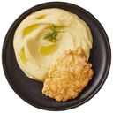 Шницель куриный в яйце с картофельным пюре Перекрёсток Select, 210г