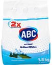 Стиральный порошок ABC Brilliant Whites Mountain Freshness, 1,5 кг