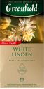 Чай GREENFIELD черный-зеленый, White Linden с липой, 25 пакетиков