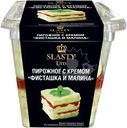 Пирожное Slasty с кремом Фисташка и малина 115г