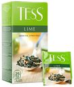 Чай зеленый Tess Lime цедра цитруса-лепестки цветов-аромат лайма 1,5 г х 25 шт