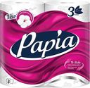 Туалетная бумага Papia белая 3 слоя, 4рулона