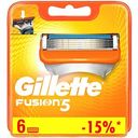 Сменные кассеты для бритвы Gillette Fusion, 6 шт.