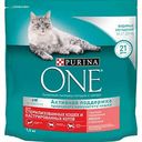 Корм для стерилизованных кошек и котов Purina One с лососем и пшеницей, 1,5 кг