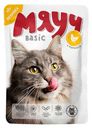 Влажный корм для взрослых кошек "Мяуч" Basic Курица в соусе, 85 г