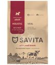 Корм сухой Savita с телятиной полнорационный беззерновой для собак малых пород, 1кг