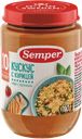 SEMPER Пюре Кускус с курицей 10мес 190г ст/б(Hero Espana):12