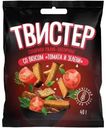 Сухарики Твистер ржано-пшеничные со вкусом томата и зелени 40г
