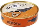 Шпроты из балтийской кильки Рыбное меню в масле, 160г