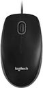 Мышь проводная оптическая Logitech B100, 1,8м