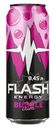Напиток энергетический Flash Up Energy Bubble Gum со вкусом банана и клубники безалкогольный газированный 0.45л