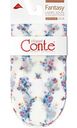 Носки женские Conte Fantasy 18С-76СП Цветочный букет цвет: белый/синий/красный размер: единый 23-25 (36-39), 40 den