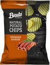 Чипсы BRUTO Natural Potato Ребрышки барбекю, 130г 
