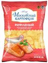Чипсы рифленые со вкусом атлантического лосося в сливочном соусе Московский картофель 120г