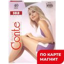 Колготки женские КОНТЕ, Соло, 40 ден, бежевые, 3 ,