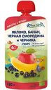 Пюре Fleur Alpine Яблоко, банан, чёрная смородина и черника, с 6 месяцев, 120г