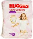 Трусики-подгузники Huggies Ультра Комфорт 7 д/девочек (от 17