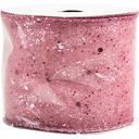 Лента декоративная розовая, 6,3×270см