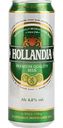 Пиво Hollandia светлое фильтрованное 4,8 % алк., Россия, 0,45 л