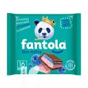 Шоколад FANTOLA молочный с начинкой Blue Malina и печеньем 60г