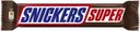 Шоколадные батончики SNICKERS Super с карамелью, арахисом и нугой, 80г