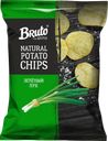 Чипсы картофельные BRUTO со вкусом зеленого лука, 120г