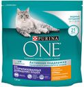 Корм сухой Purina One с курицей и цельными злаками для кошек, 1.5кг