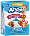 Каша Агуша Укрепляй-ка рисовая 2,7% молочная Клубника-земляника-яблоко с 6 месяцев 200 мл