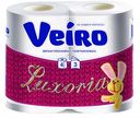 Туалетная бумага трехслойная Veiro LUXORIA, 3-слойная, 4 рулона