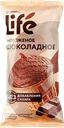 Мороженое ЛЕНТА LIFE Шоколадное 15%, без добавления сахара, без змж, вафельный стаканчик